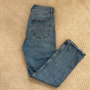 Agolde 90's Pinch Waist High Rise Straight Jean in Navigate Wash